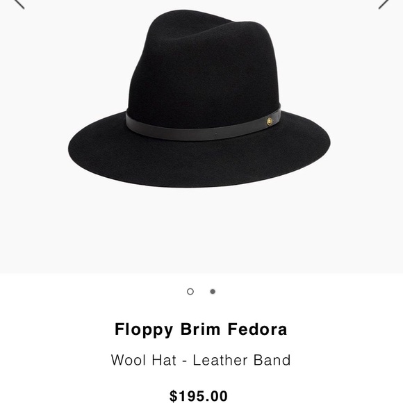 Rag & bone Floppy Brim Fedora SZ Medium - Picture 1 of 5
